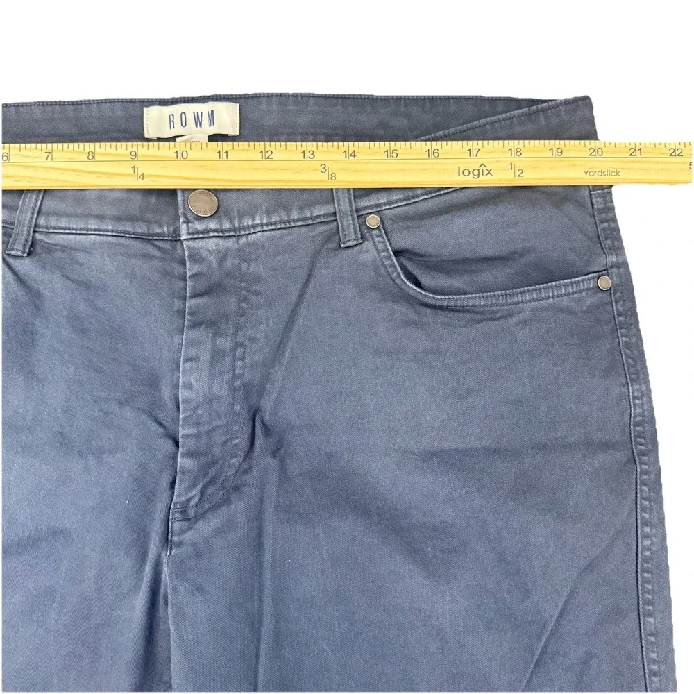 NEWROWM Pants Men 40x32 Navy Blue Stretch‎ Cotton Flat Front Office Casual